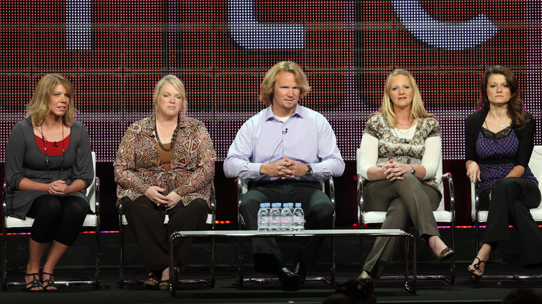 The Sister Wives cast on stage