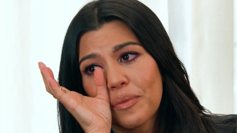 Kourtney Kardashian crying 