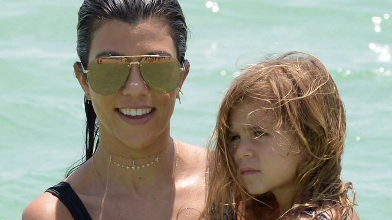 Kourtney Kardashian with daughter Penelope