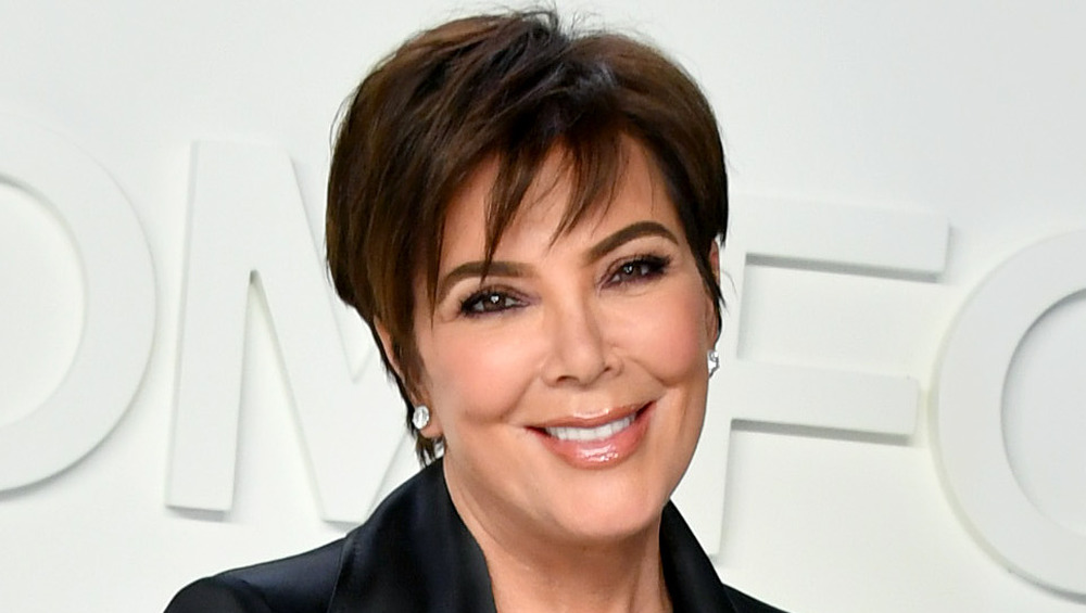 Kris Jenner at Tom Ford show