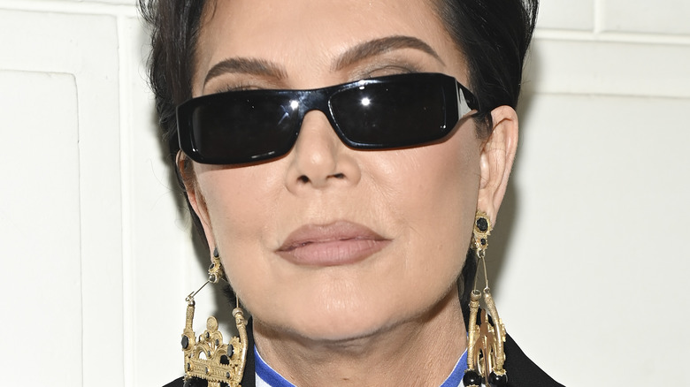 Kris Jenner wearing sunglasses