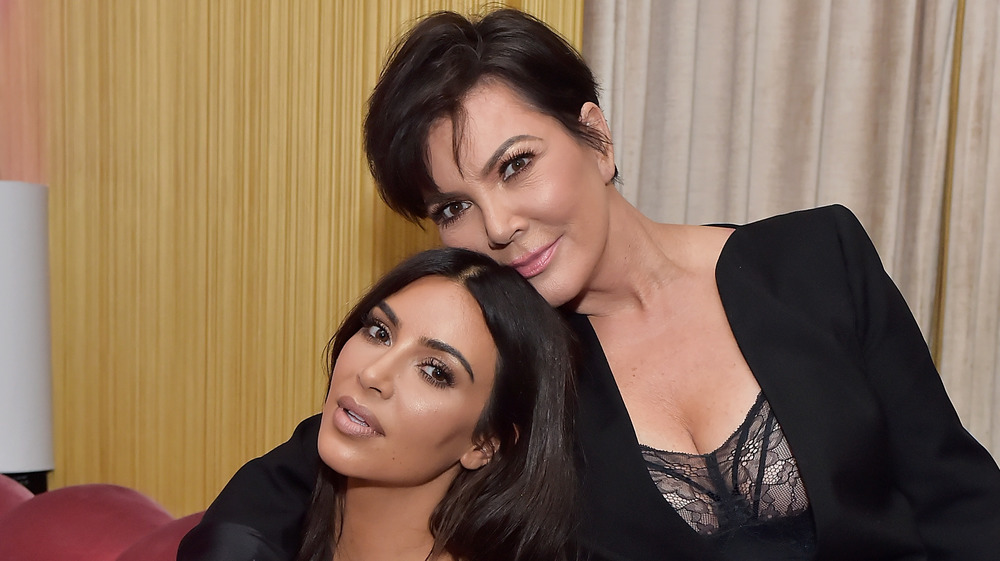 Kris Jenner and Kim Kardashian posing together