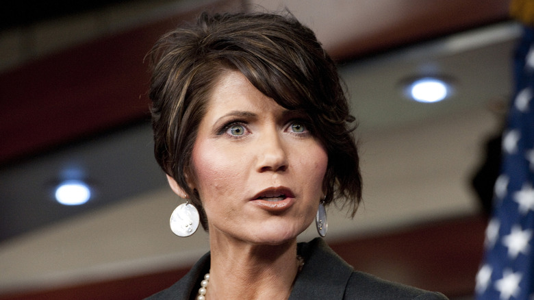 Kristi Noem with short hair