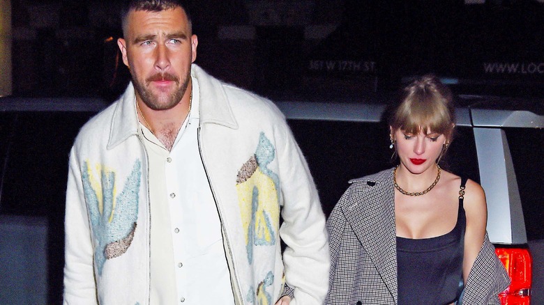 Travis Kelce and Taylor Swift stepping out in NYC