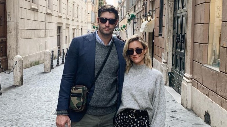 Jay Cutler posing with Kristin Cavallari