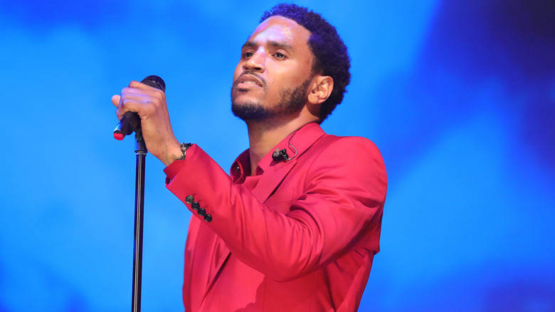 Music artist Trey Songz performs during his virtual Special Valentine's Day Concert