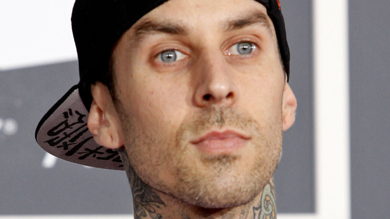 Travis Barker on the red carpet