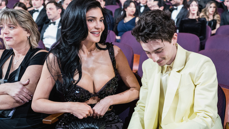 Kylie Jenner and Timothée Chalamet at the 2025 Oscars