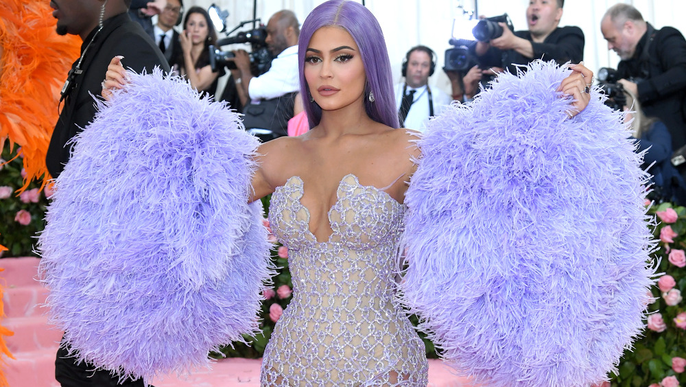 Kylie Jenner rocks a purple wig at the Met Gala