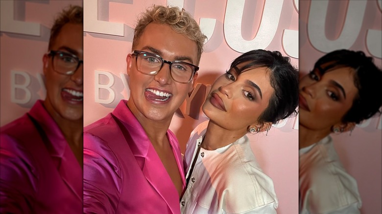 Kylie Jenner posing with Colt Paulsen