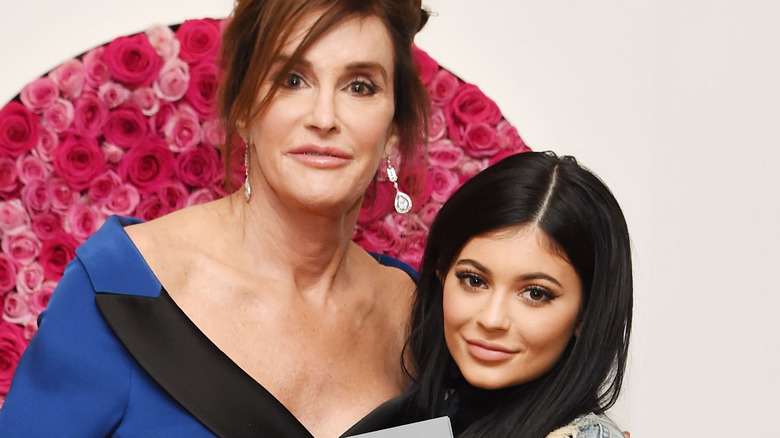 Caitlyn Jenner and Kylie Jenner posing