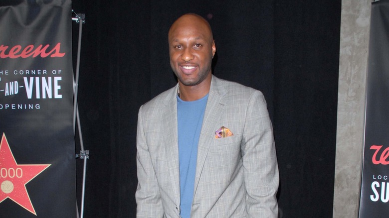 Lamar Odom attending Walgreens' New Flagship Store Opening