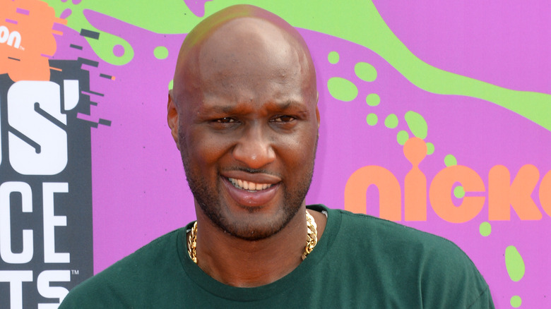 Lamar Odom smiling