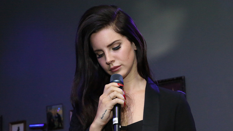 Lana Del Rey performing onstage