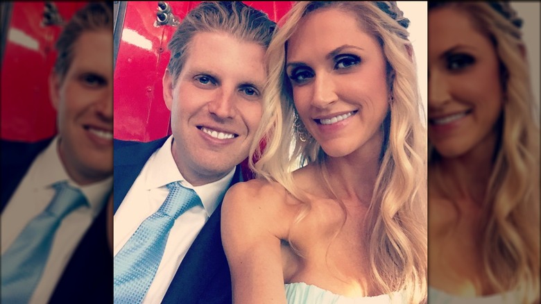 Lara, Eric Trump smiling