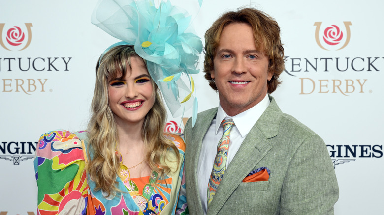 Dannielynn and Larry Birkhead posing together