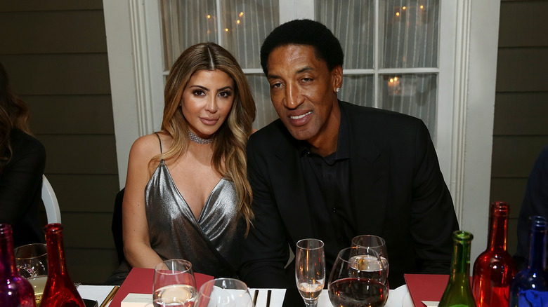 Larsa and Scottie Pippen at dinner