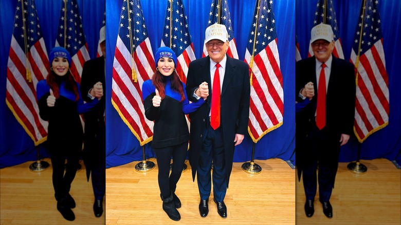 Laura Loomer, Donald Trump holding hands