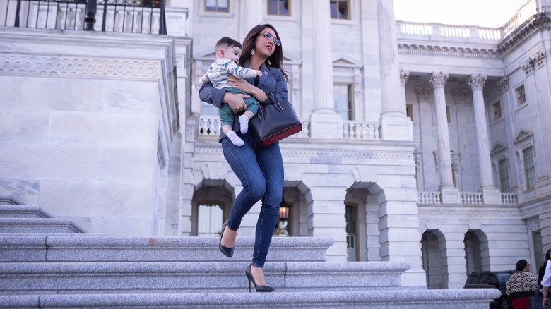 Lauren Boebert carrying grandson