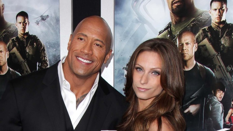 Dwayne Johnson and Lauren Hashian