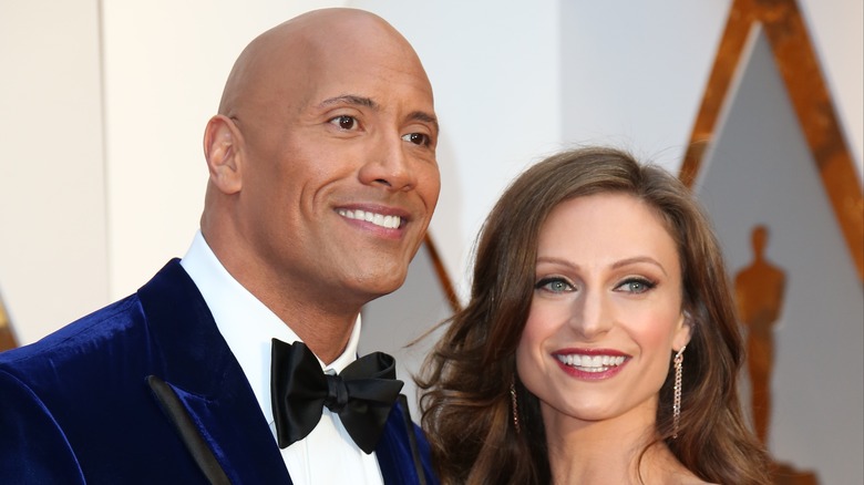 Dwayne Johnson and Lauren Hashian