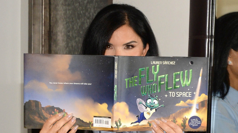 Lauren Sanchez with book