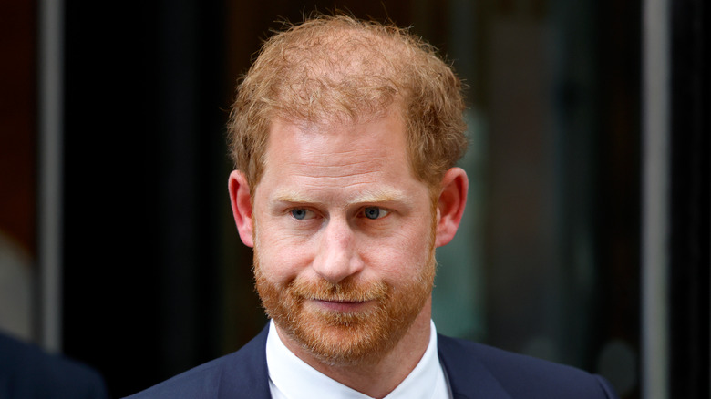 Prince Harry smiling in close-up