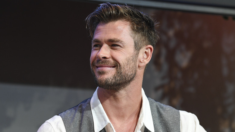 Chris Hemsworth smiling