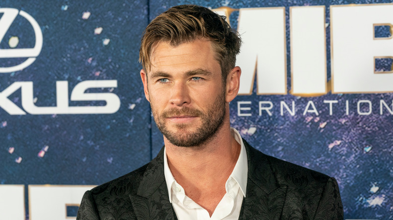 Chris Hemsworth wearing a jacket