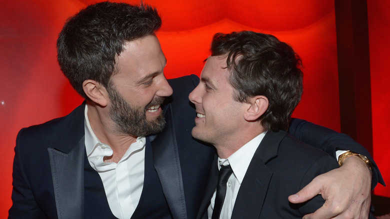 Ben Affleck hugs brother Casey Affleck