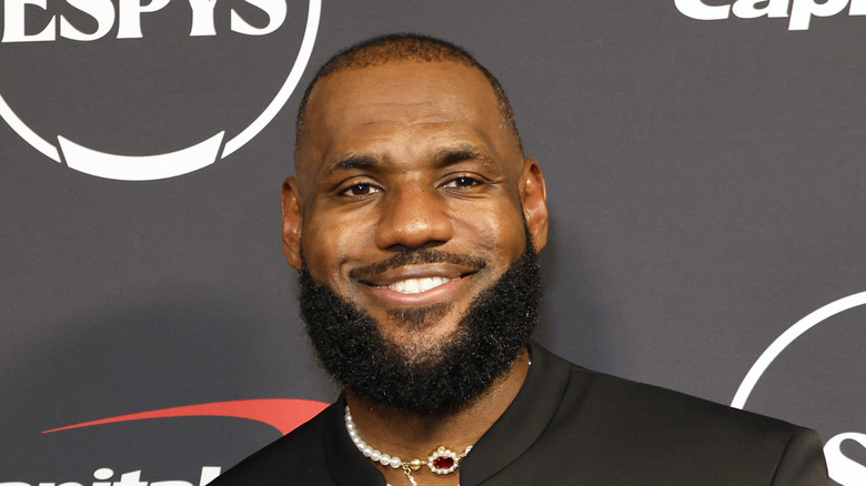LeBron James on the red carpet