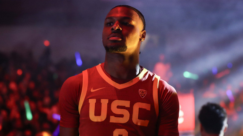 Bronny James in USC jersey