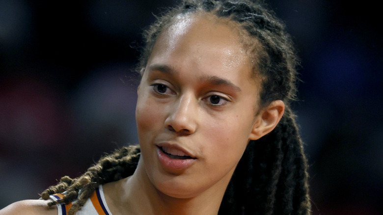 Brittney Griner playing with the Phoenix Mercury