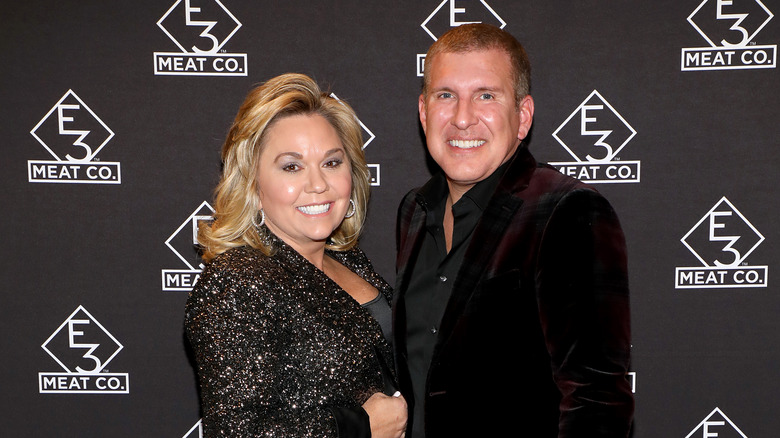 Julie Chrisley and Todd Chrisley attending the grand opening of E3 Chophouse Nashville