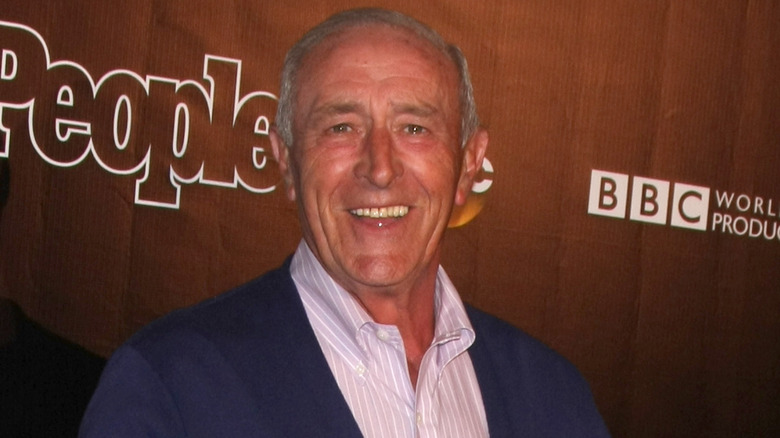 Len Goodman in a stripped shirt