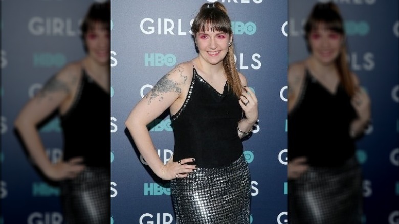 Lena Dunham wearing vintage Todd Oldham