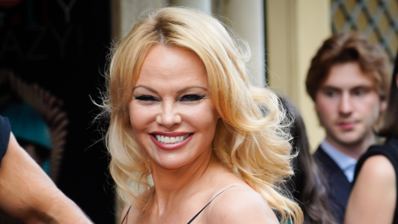 Pamela Anderson smiling