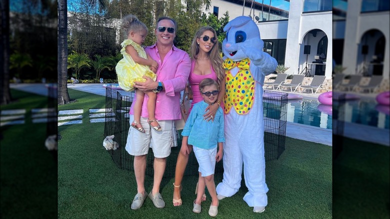 Lenny and Lisa Hochstein at Easter event with kids