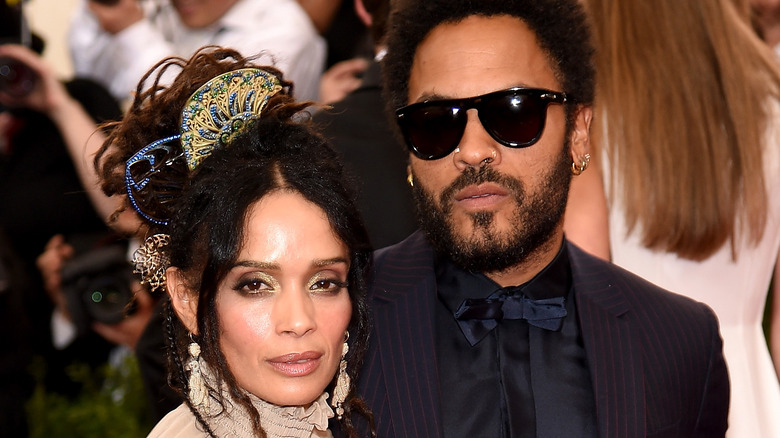 Lisa Bonet and Lenny Kravitz