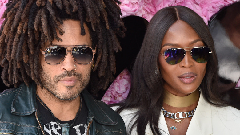 Lenny Kravitz and Naomi Campbell