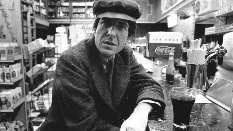 Young Leonard Cohen hat