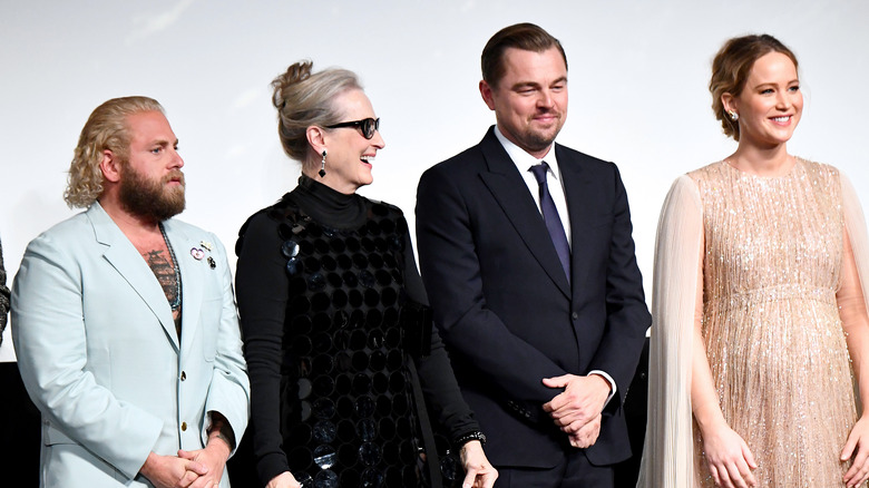 Jonah Hill, Meryl Streep, Leonardo DiCaprio, and Jennifer Lawrence