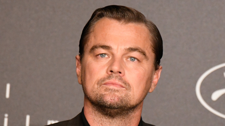 Leonardo DiCaprio slicked back hair