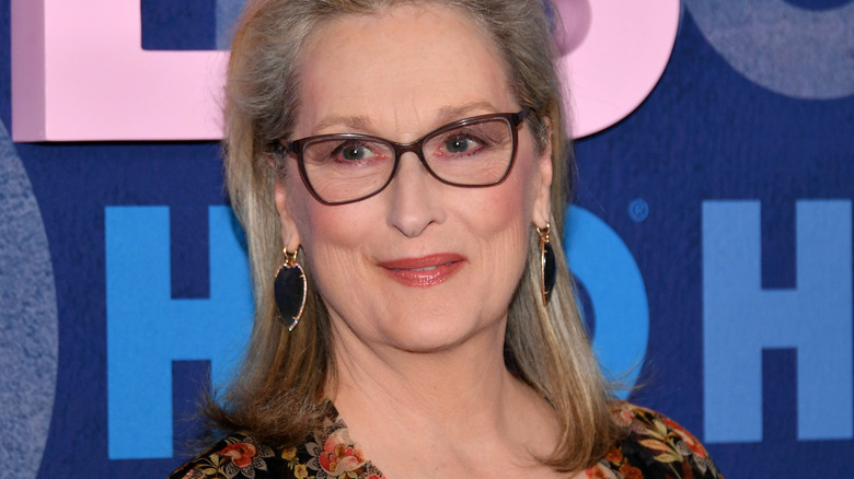 Meryl Streep wearing glasses