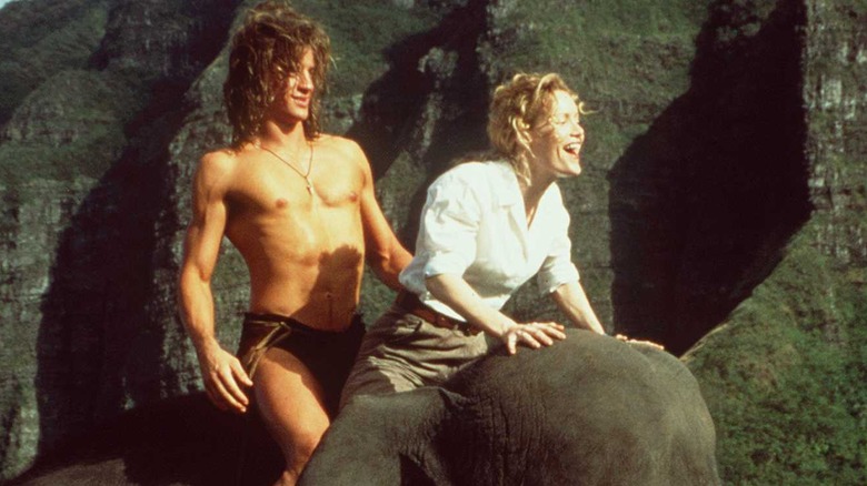 Brendan Fraser and Leslie Mann in George of the Jungle