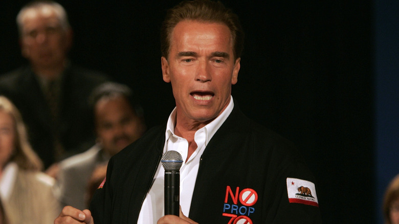 Arnold Schwarzenegger speaking