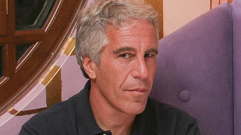 Jeffrey Epstein looking serious