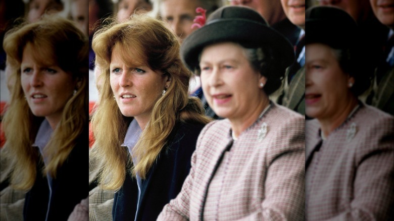 Sarah Ferguson and Queen Elizabeth 