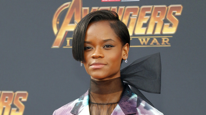 Letitia Wright at the Avengers Infinity War premiere