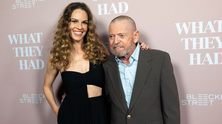 Hilary Swank and her father